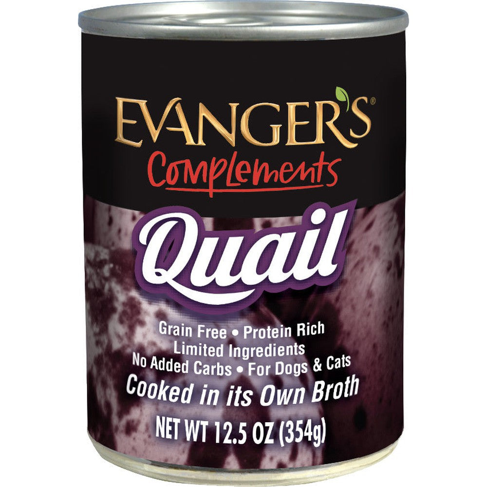 Evangers Grain Free Quail Canned Food for Dogs and Cats