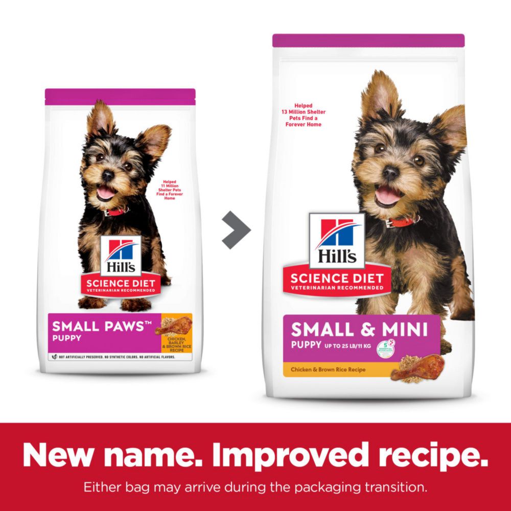 Hill's Science Diet Puppy Small Paws Chicken Meal, Barley & Brown Rice Recipe Dry Dog Food