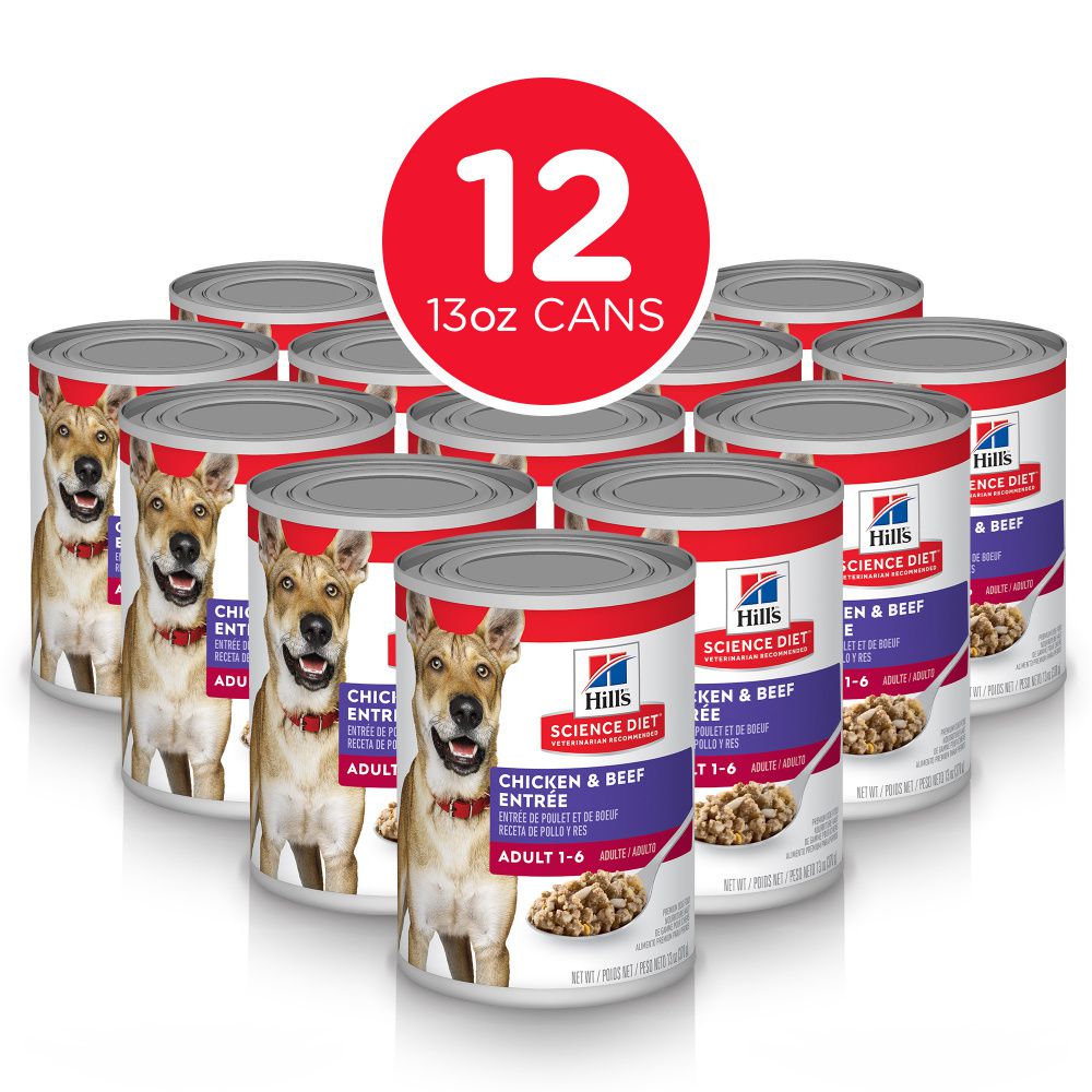 Hill's Science Diet Adult Chicken & Beef Entree Canned Dog Food