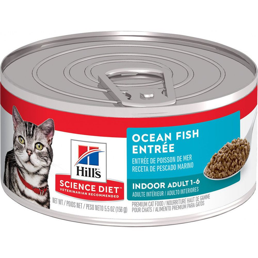 Hill's Science Diet Adult Indoor Ocean Fish Entree Canned Cat Food