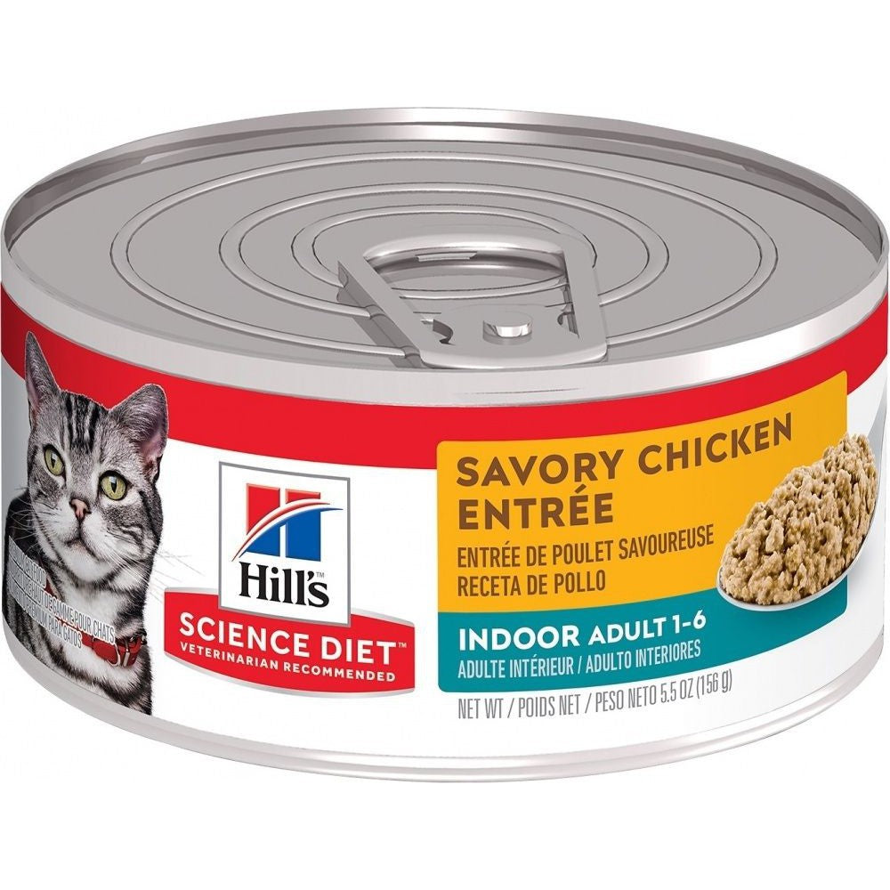 Hill's Science Diet Adult Indoor Savory Chicken Entree Canned Cat Food