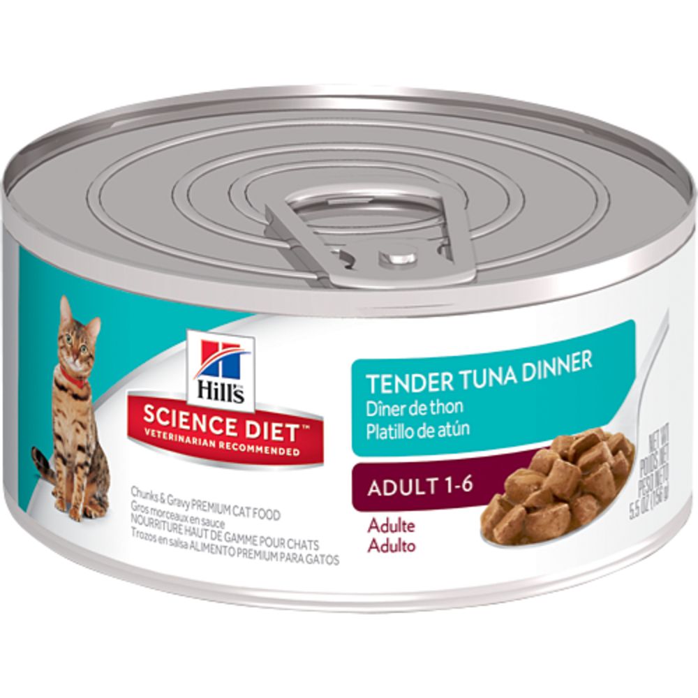 Hill's Science Diet Adult Tender Tuna Dinner Canned Cat Food